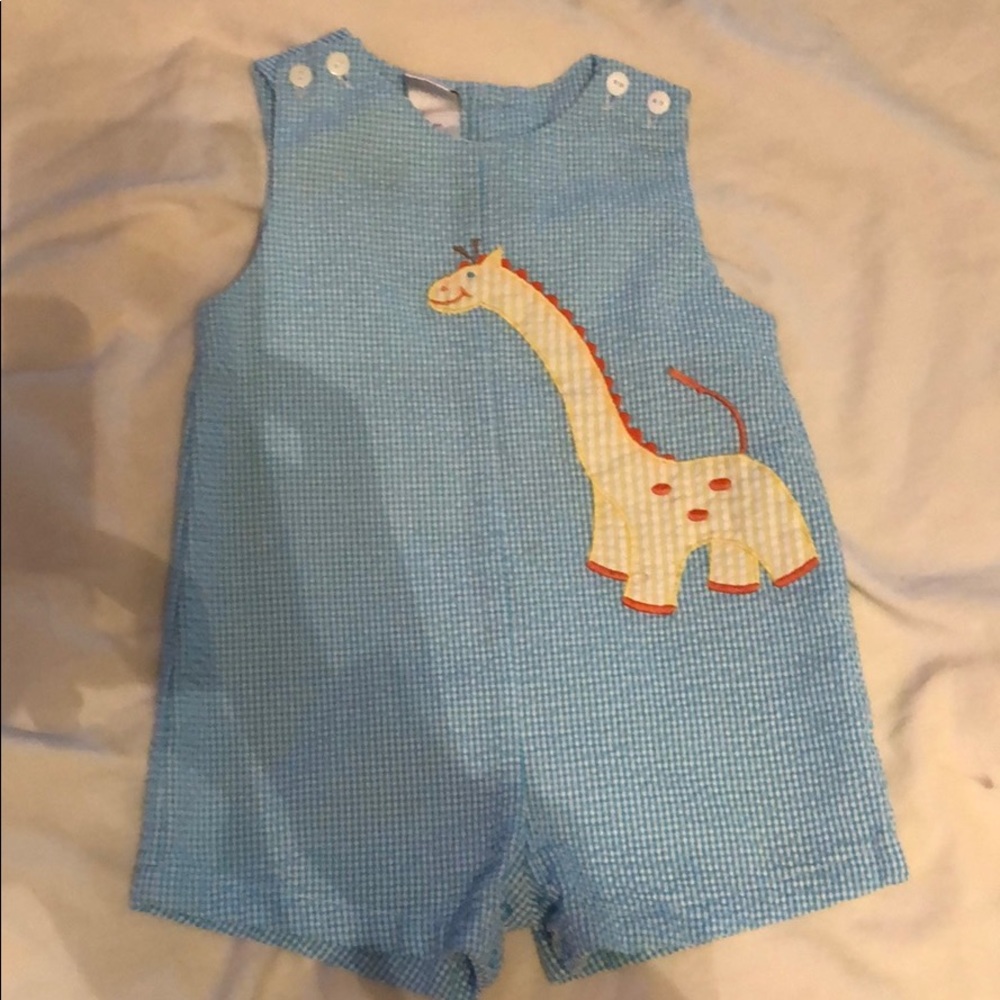Boys Smock Jumper Giraffe